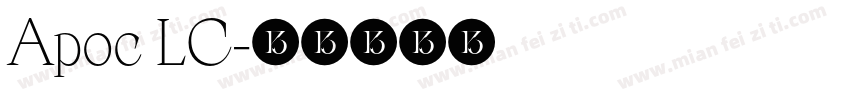 Apoc LC字体转换